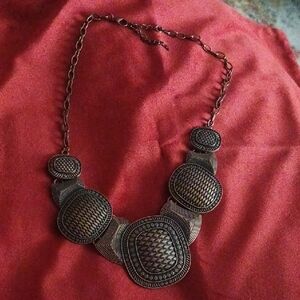Antique Bronze Statement Necklace